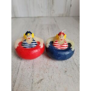 Mini wax candle woman tube floatie lazy river swimming set home figure